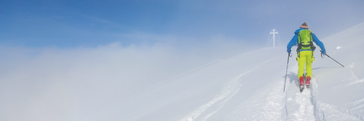 Winter image with cross-country skier